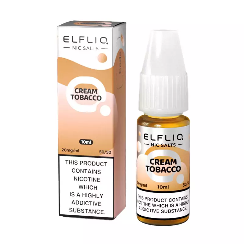 Жидкость солевая ELFLIQ Cream Tobacco 10 мл 5% 20 мг - Фото 4