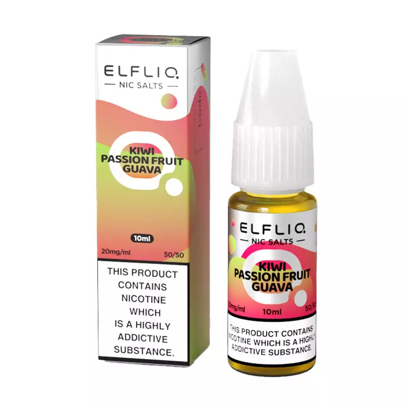Жидкость солевая ELFLIQ Kiwi Passion Fruit Guava 10 мл 5% 20 мг - Фото 4