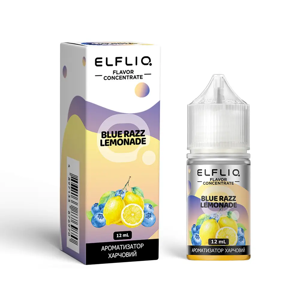 Рідина ELFLIQ Blue Razz Lemonade 30 мл (Чорниця + Малина + Лимонад) укр.версія - Фото 2