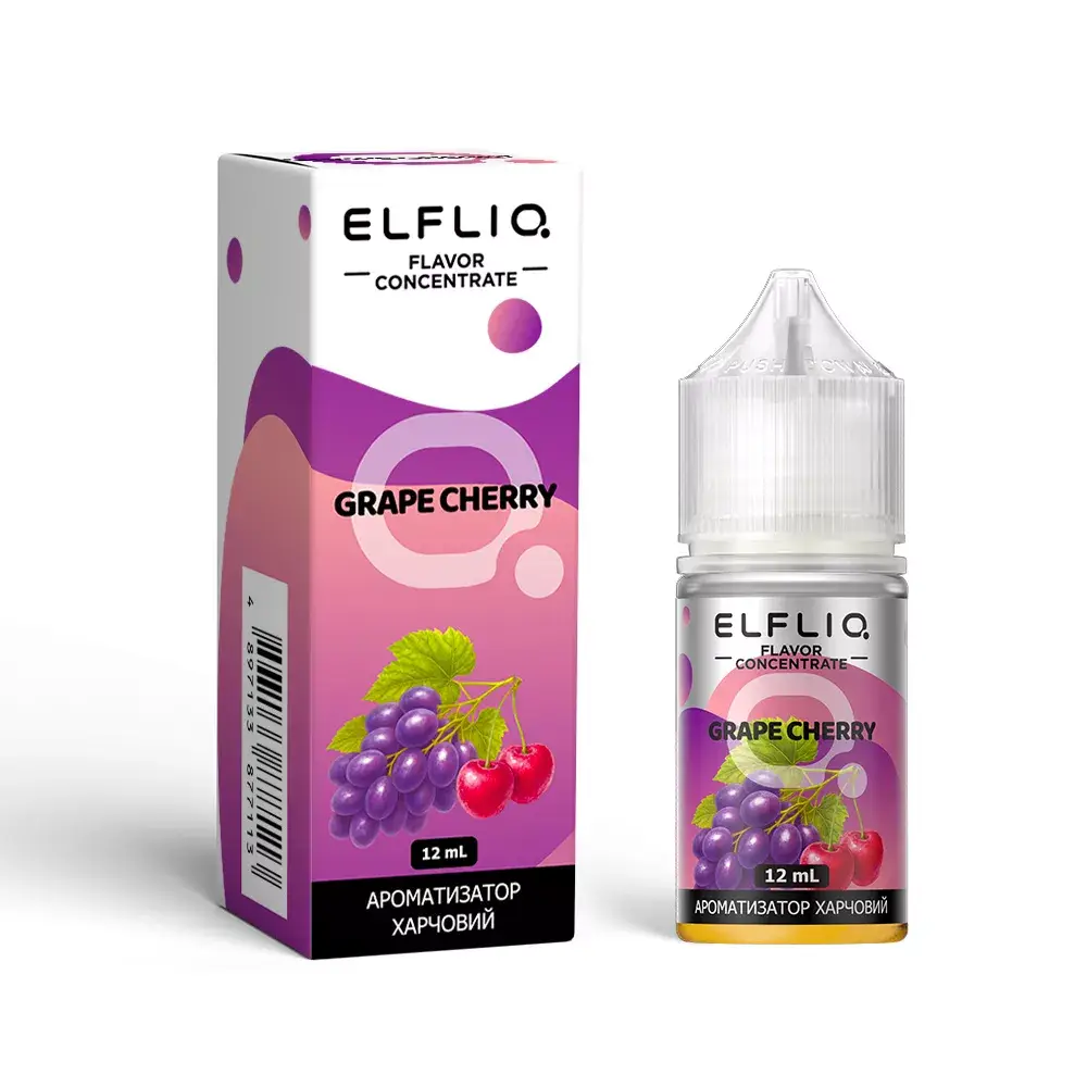 Рідина ELFLIQ Grape Cherry 30 мл (Виноград + Вишня) укр.версія - Фото 2