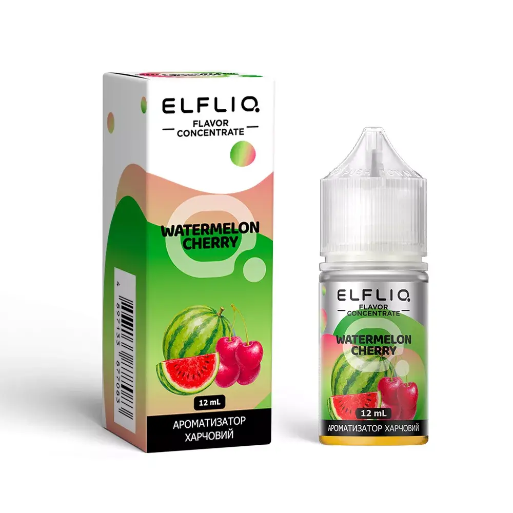 Рідина ELFLIQ Watermelon Cherry 30 мл (Кавун + Вишня) укр.версія - Фото 2