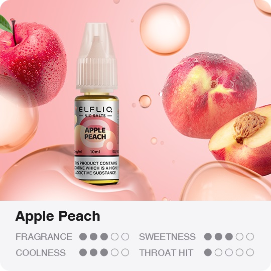 Жидкость солевая ELFLIQ Apple Peach 10 мл 5% 20 мг - Фото 2
