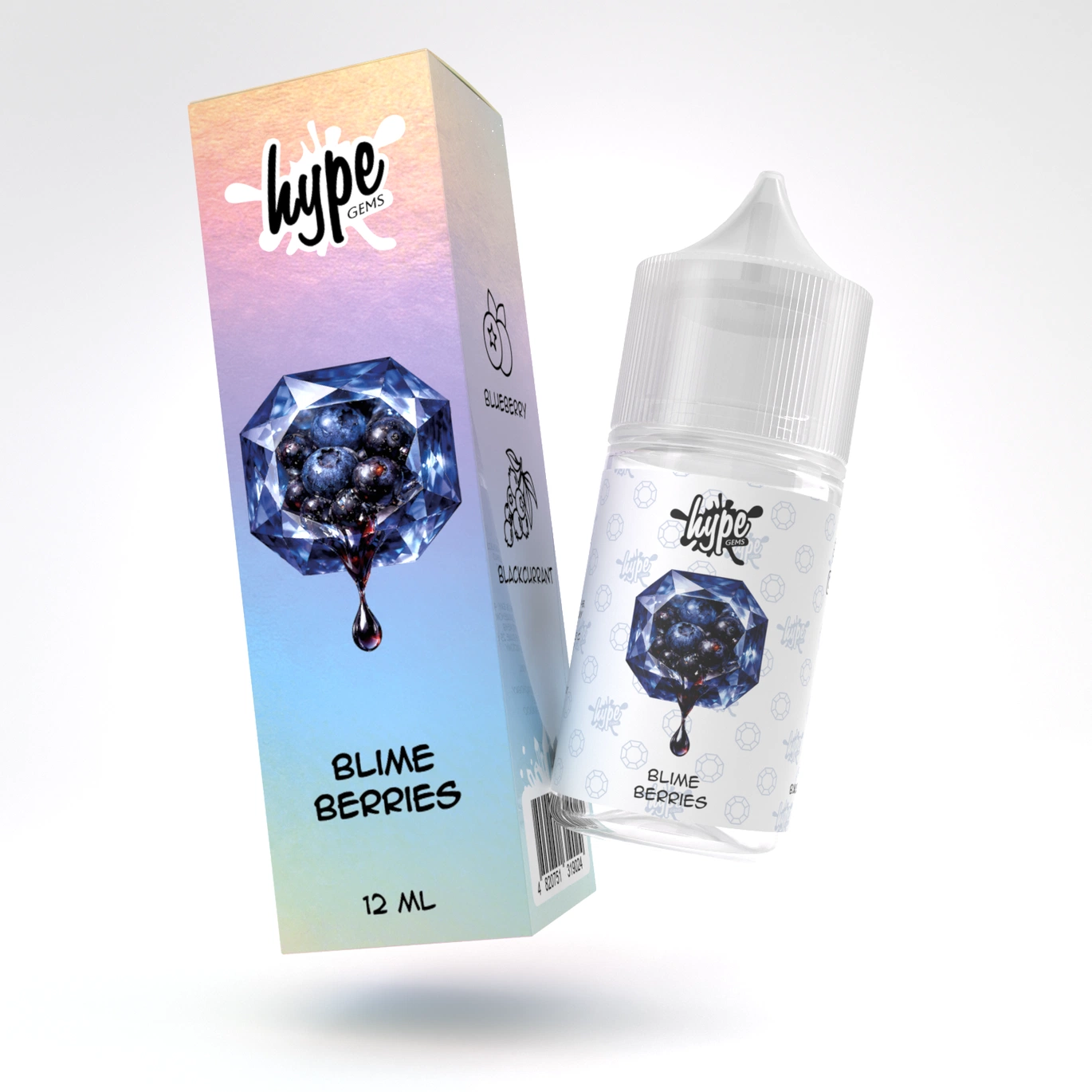 Набор Hype GEMS Blime Berries 30 мл 50 мг (Черника + черная смородина), самозамес - Фото 2