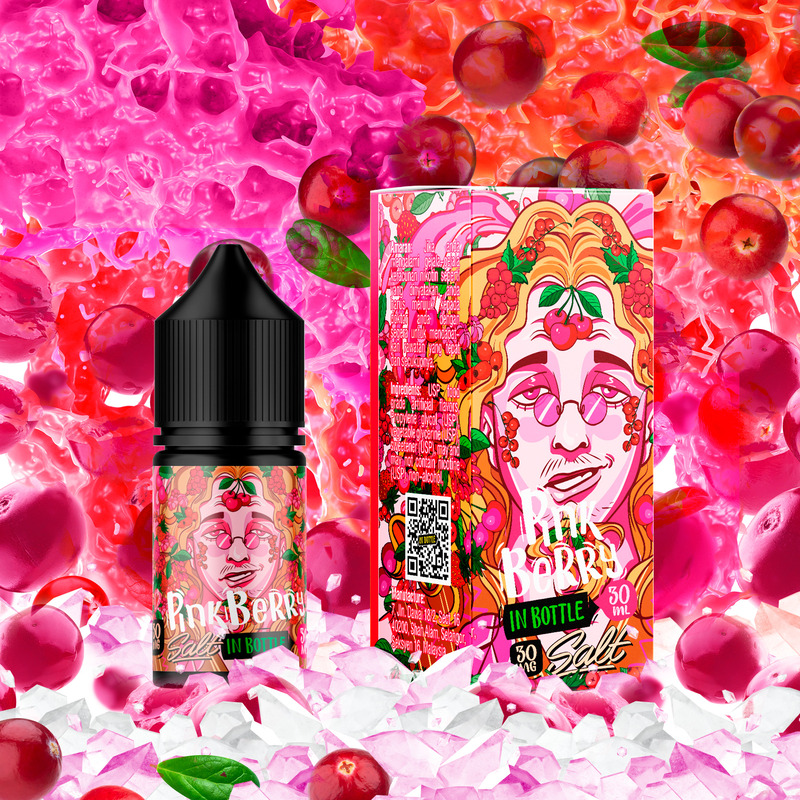 Жидкость солевая In Bottle Salt Pink Berry 30 мл (Розовые ягоды) - Фото 2
