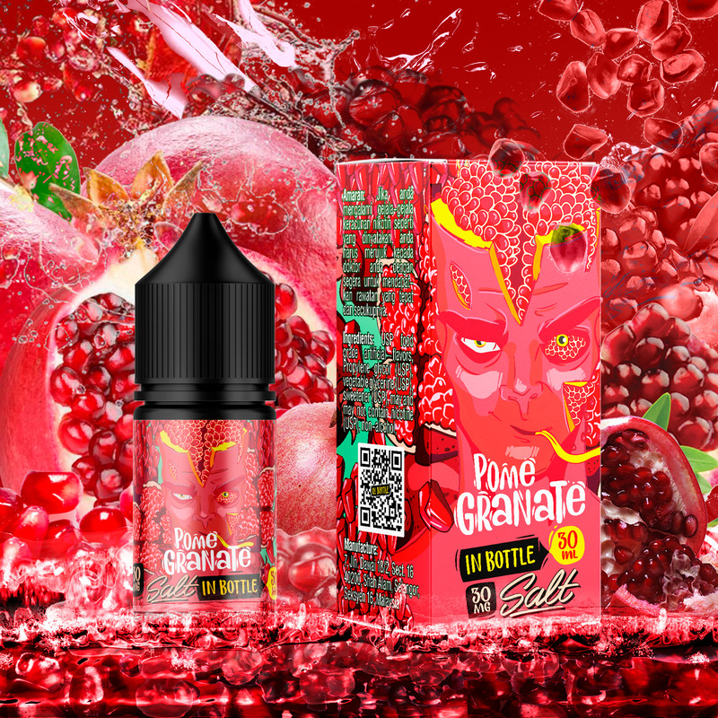 Сольова рідина In Bottle Salt Pomegranate 30 мл (Гранат) - Фото 2