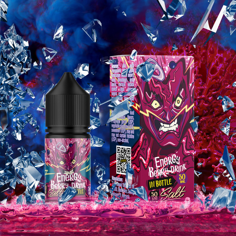 Сольова рідина In Bottle Salt Energy Berry Drink 30 мл (Ягідний енергетичний напій) - Фото 2