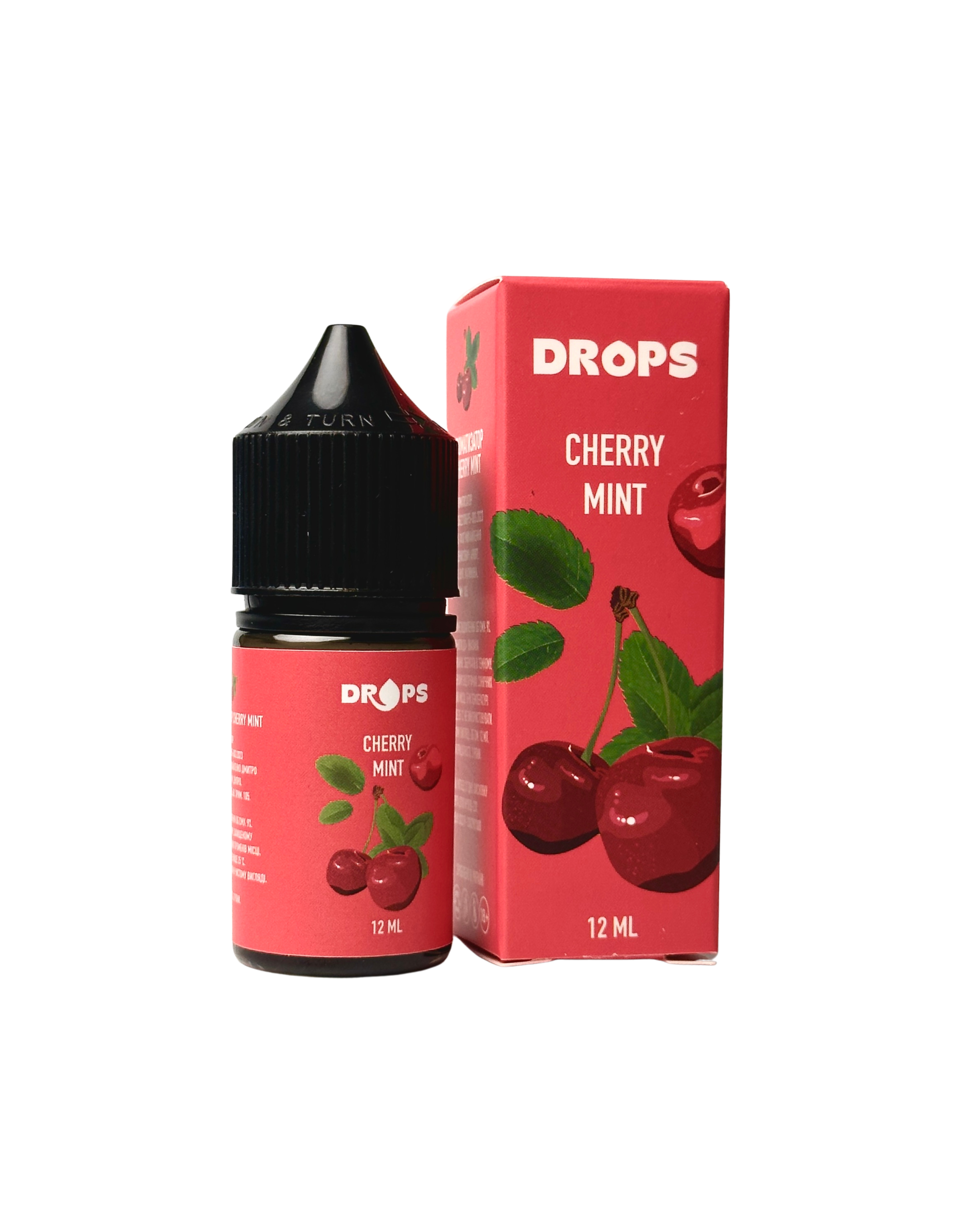 Набір Drops Kit Cherry Mint 30 мл (Мята + Вишня), самозаміс