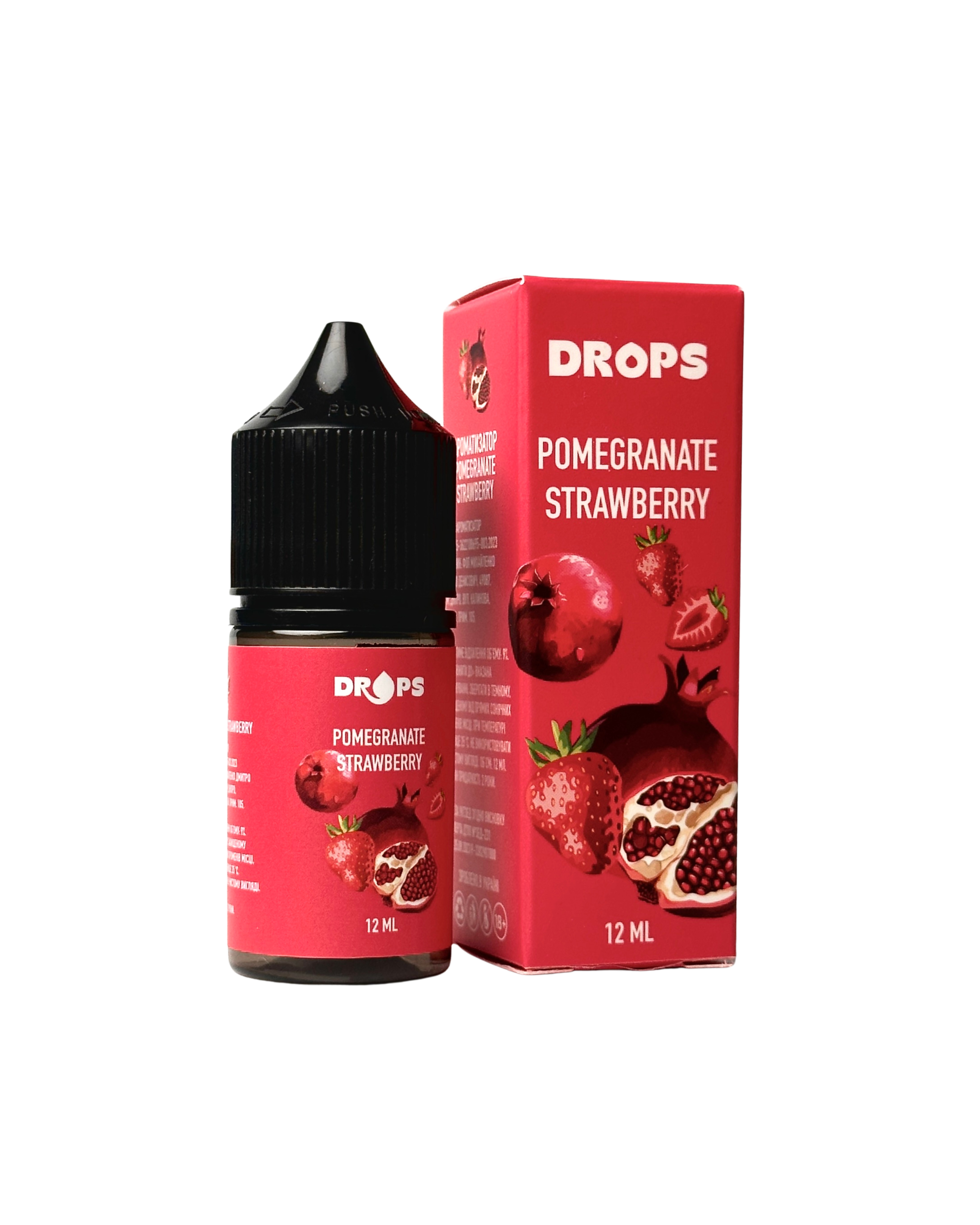 Набор Drops Kit Pomegranate Strawberry 30 мл (Гранат + Клубника), самозамес