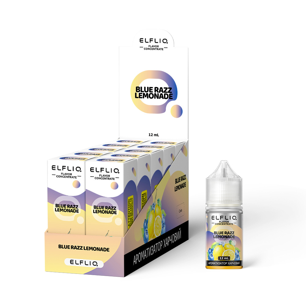 Набор Elfliq Blue Razz Lemonade 30 мл (Черника + Малина + Лимонад), самозамес - Фото 3