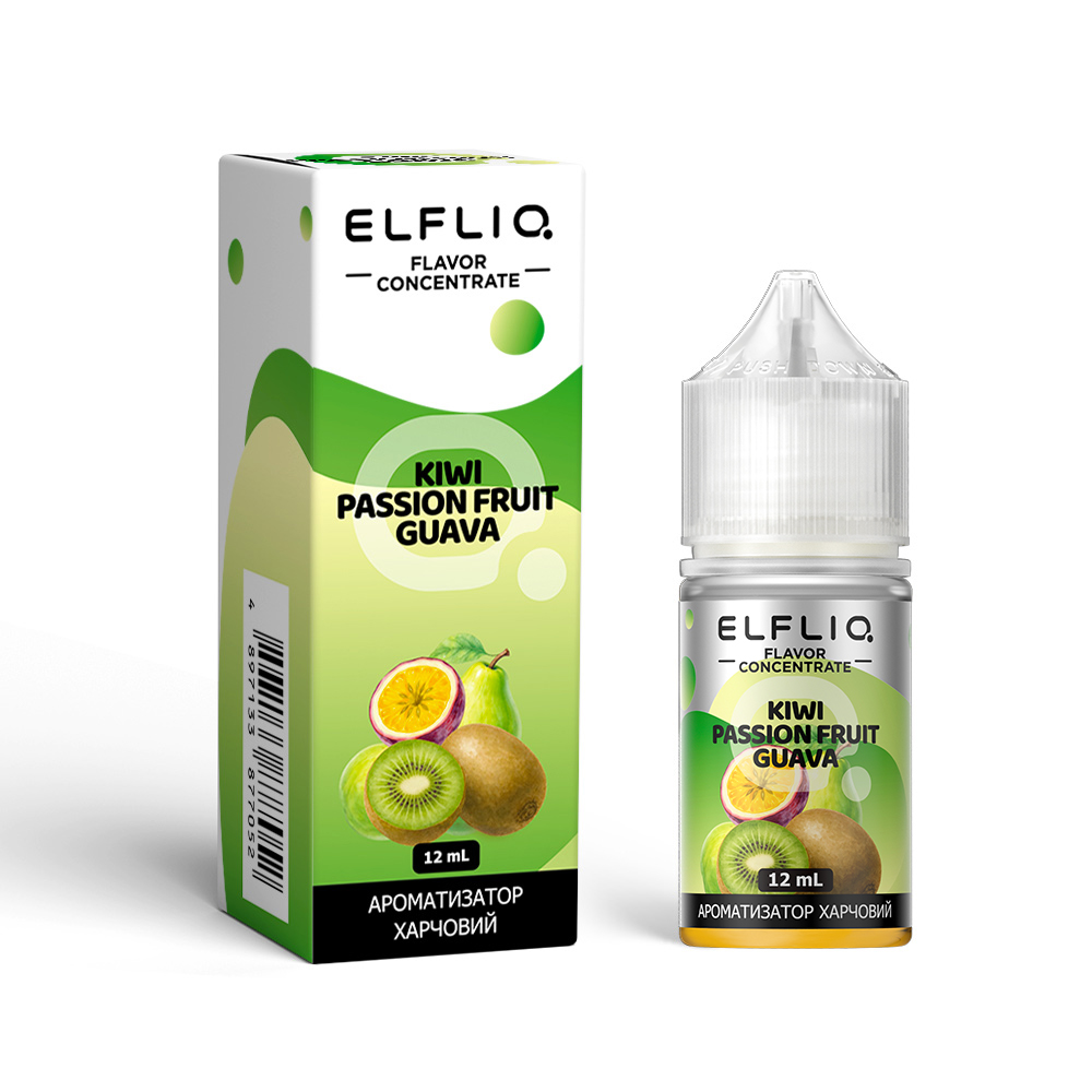 Ароматизатор Elfliq Kiwi Passion Fruit Guava 12 мл (Киви + Маракуя + Гуава), самозамес - Фото 3