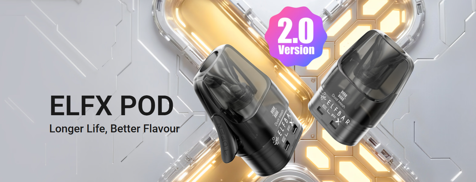 Картридж Elf Bar ELFX POD 2.0 Version 0.6 Ом - Описание Картридж Elf Bar ELFX POD 2.0 Version 0.6 Ом - Описание