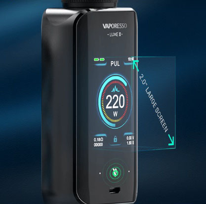 Vaporesso Luxe II 220W MOD Black, Подик - Описание Vaporesso Luxe II 220W MOD Black, Подик - Описание
