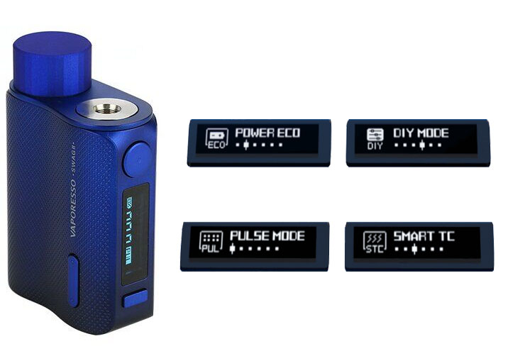 Мод Vaporesso Swag 2 80W TC Blue - Описание Мод Vaporesso Swag 2 80W TC Blue - Описание