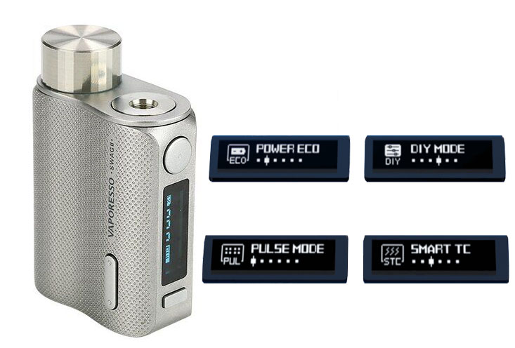 Vaporesso Swag 2 80W TC Silver, Подик - Описание Vaporesso Swag 2 80W TC Silver, Подик - Описание