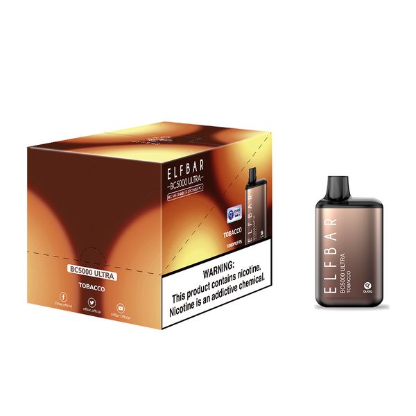 Одноразка Pod Elf Bar BC5000 Ultra 13 мл 5% Tobacco (Табак) - Фото 3