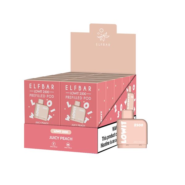 Картридж для вейпа Elf Bar Lowit 2500 Juicy Peach 5% - Фото 2