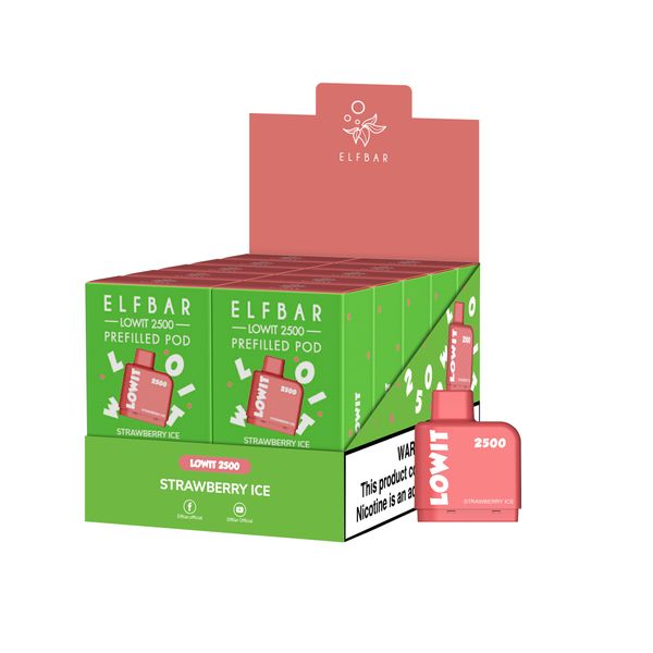 Картридж для вейпу Elf Bar Lowit 2500 Strawberry Ice 5% - Фото 2