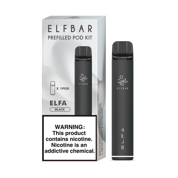 Elf Bar Elfa Pod Prefilled Starter Kit 850mAh Black - Фото 3