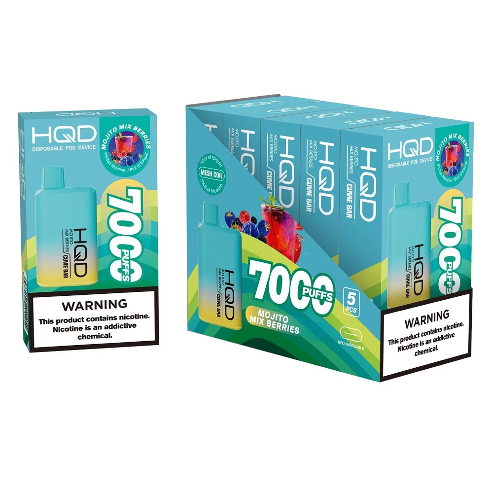 Одноразовий Pod HQD Cuvie Bar 7000 Moxito 5% (Мохіто) - Фото 7