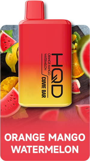Одноразовий Pod HQD Cuvie Bar 7000 Orange Mango Watermelon 5% (Апельсин з манго та кавуном) - Фото 7