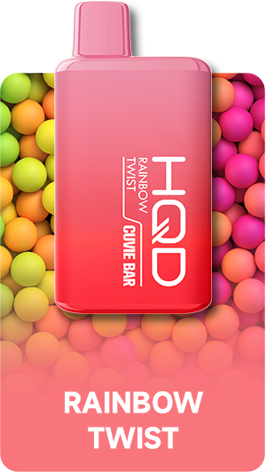 Одноразовий Pod HQD Cuvie Bar 7000 Rainbow Twist 5% (Різнокольорові льодяники) - Фото 7