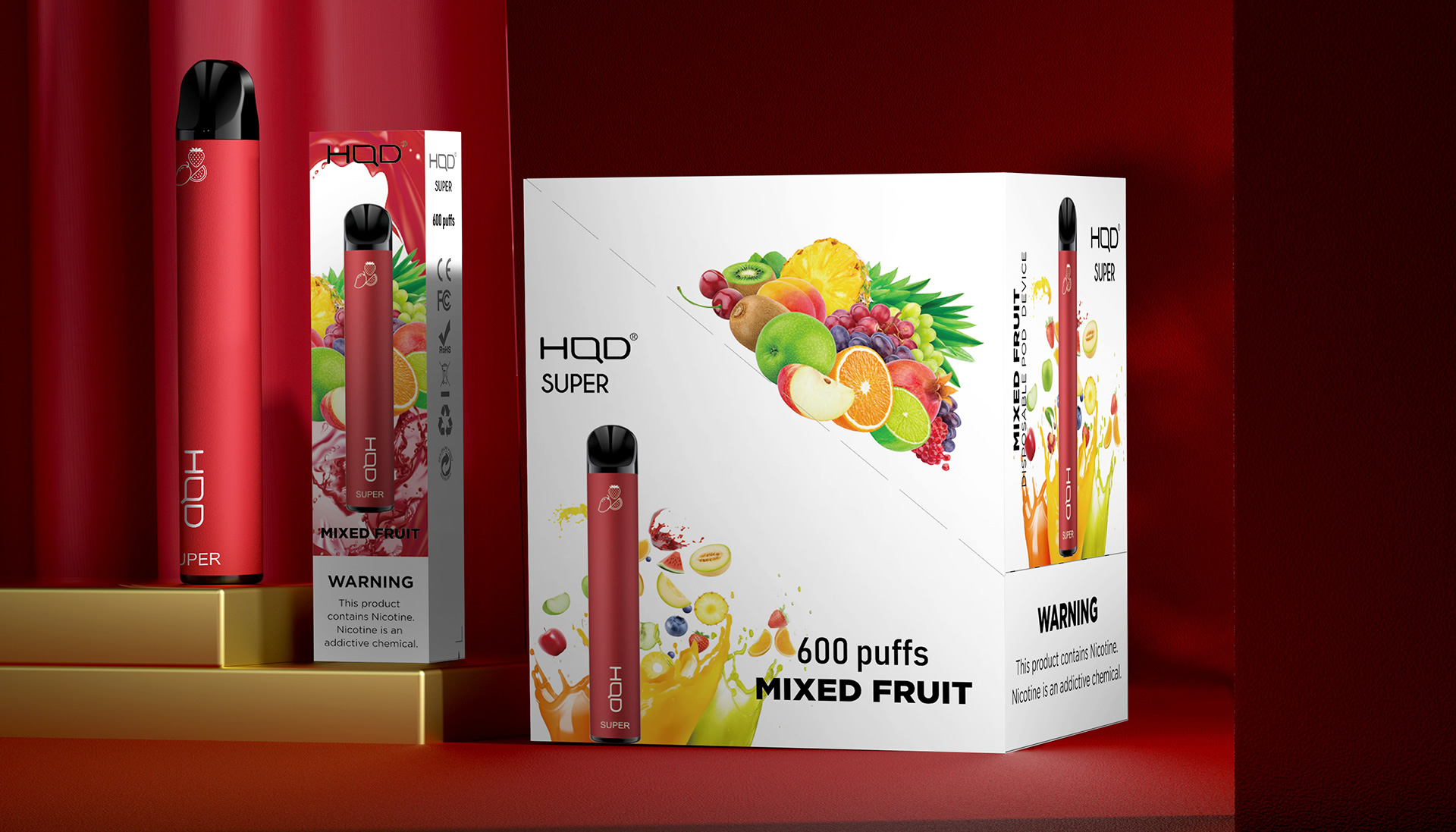 Одноразка Pod HQD Super Energy Drink 0% (Енергетический напиток) - Описание