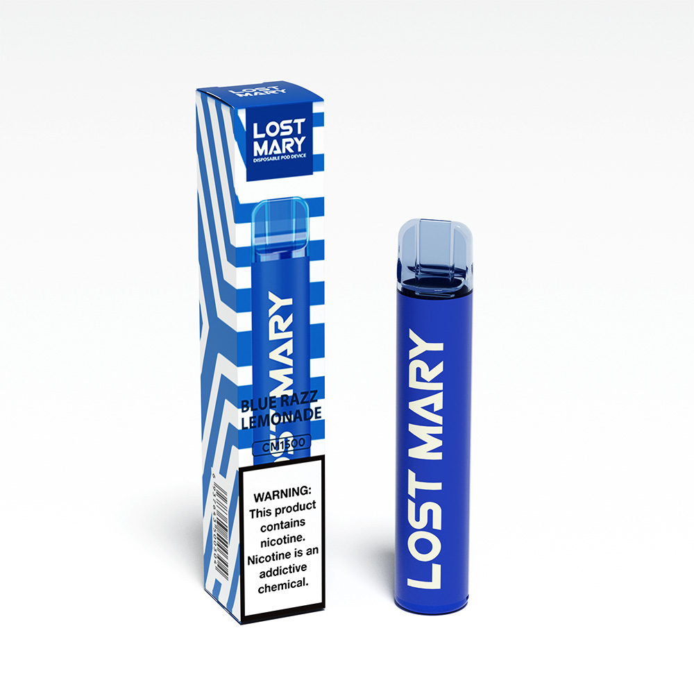 Одноразка Pod Lost Mary CM1500 PRO Blue Razz Lemonade 5% (Лимонад з блакитною малиною) - Фото 3