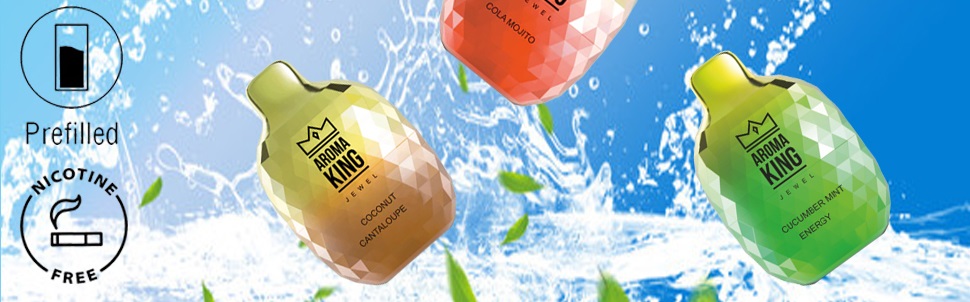 Безникотиновый одноразовый Pod Aroma King Jewel 8000 650 mAh Coconut Milk 0% (Кокосовое молоко) - Описание