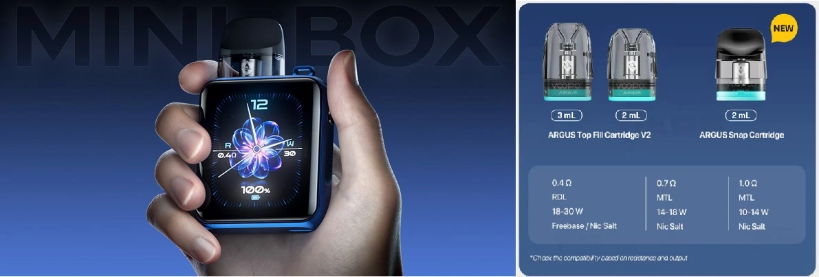 Voopoo Argus P3 1500 мАч Blue Leather, подік - Описание Voopoo Argus P3 1500 мАч Blue Leather, подік - Описание
