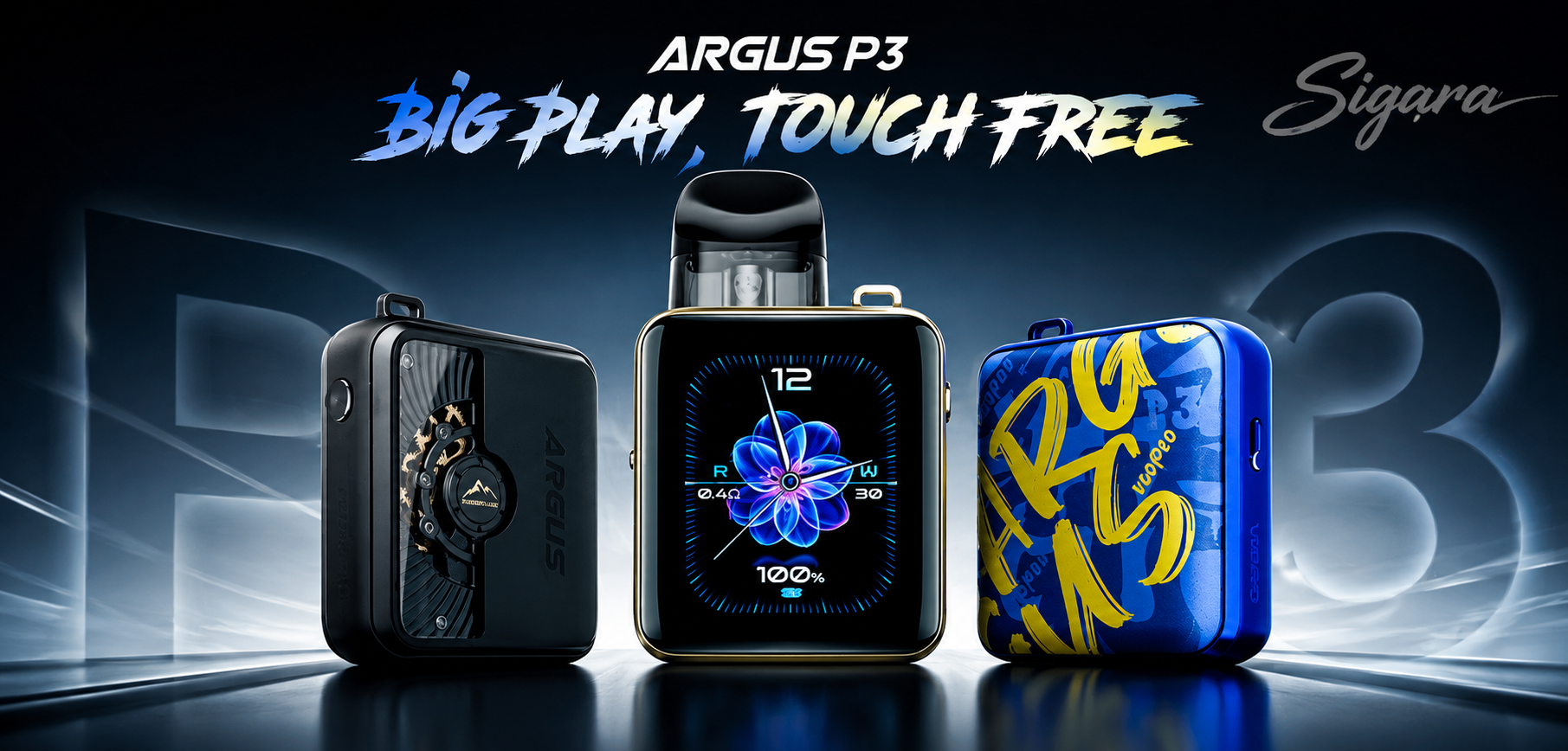 Voopoo Argus P3 1500 мАч Blue Leather, подік - Описание Voopoo Argus P3 1500 мАч Blue Leather, подік - Описание