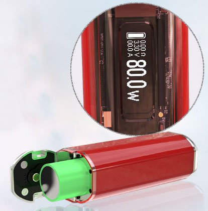 Wismec Sinuous V80 Kit with Amor NSE Tank Black - Описание Wismec Sinuous V80 Kit with Amor NSE Tank Black - Описание