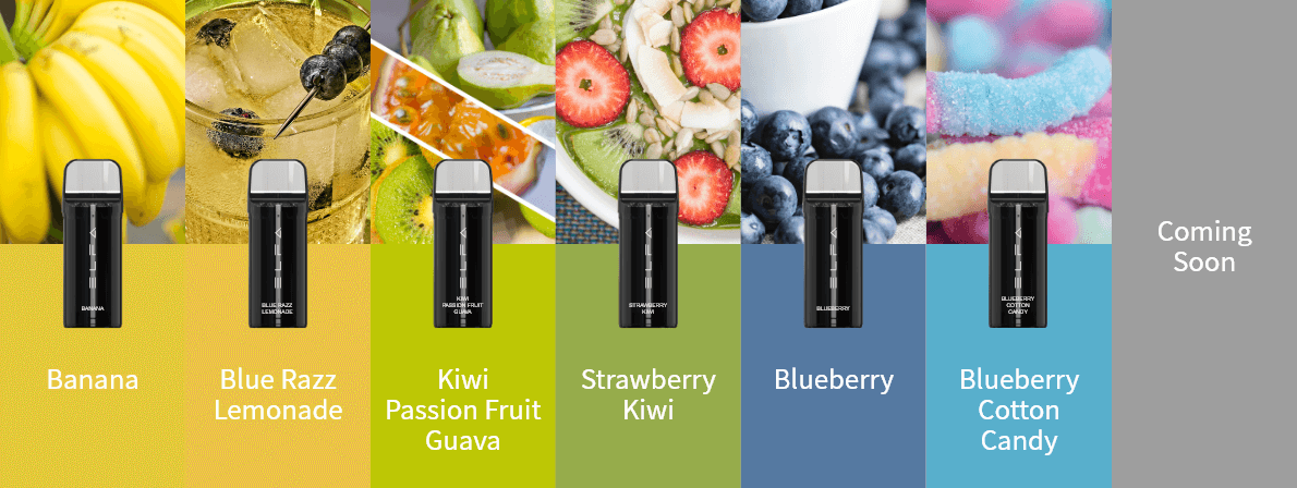 Elf Bar Elfa Pod Prefilled Starter Kit 850mAh Blue Razz Lemonade White - Описание